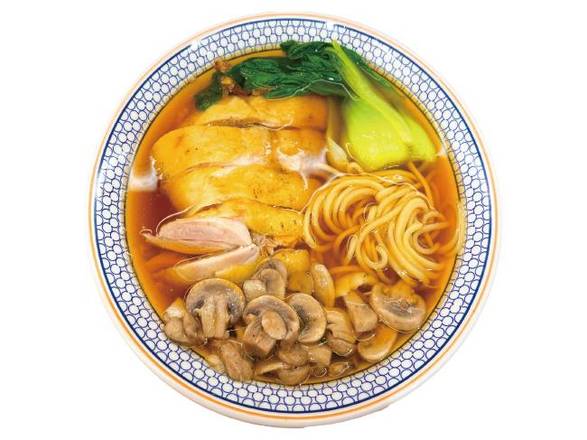 Mushroom Chicken Noodle Soup 白菇炖鸡面